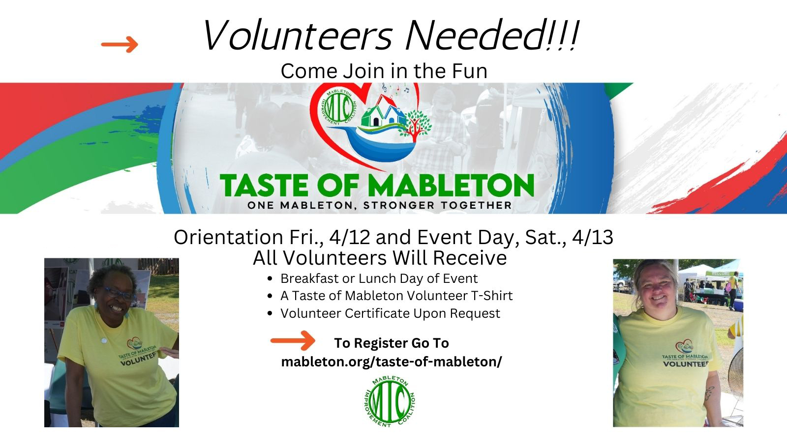 Volunteer at Taste of Mableton!